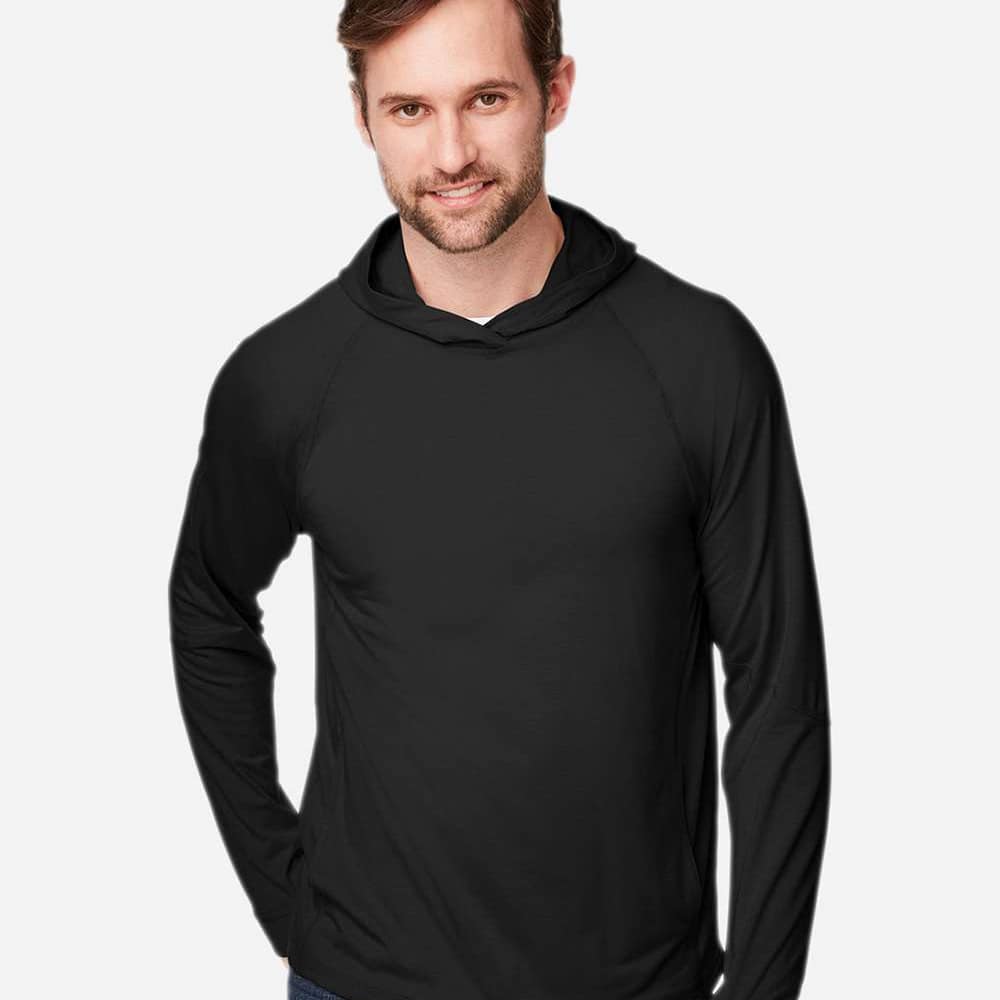 Unisex JAQ Stretch Performance Hooded Long Sleeve T-Shirt - NE105