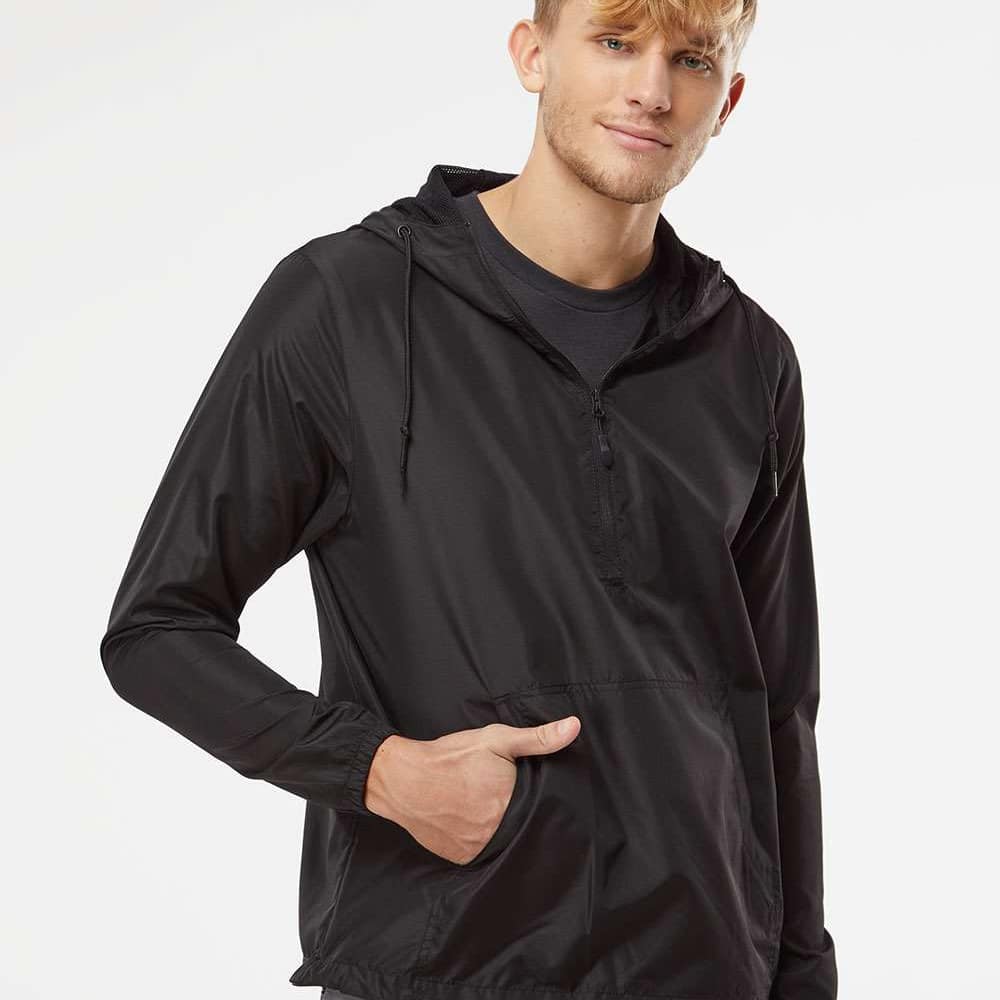 Unisex Lightweight Quarter-Zip Windbreaker Pullover Jacket - EXP54LWP