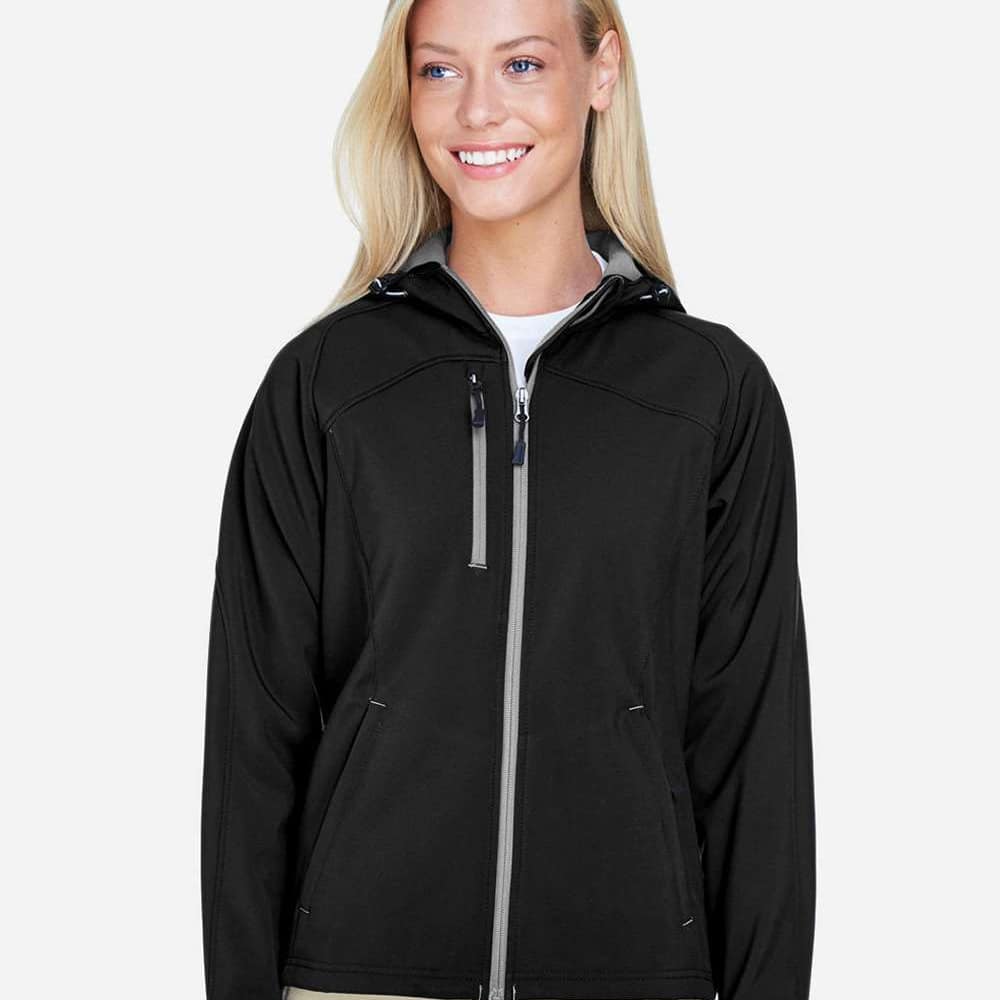 Women's Prospect Two-Layer Fleece Bonded Soft Shell Hooded Jacket - 78166