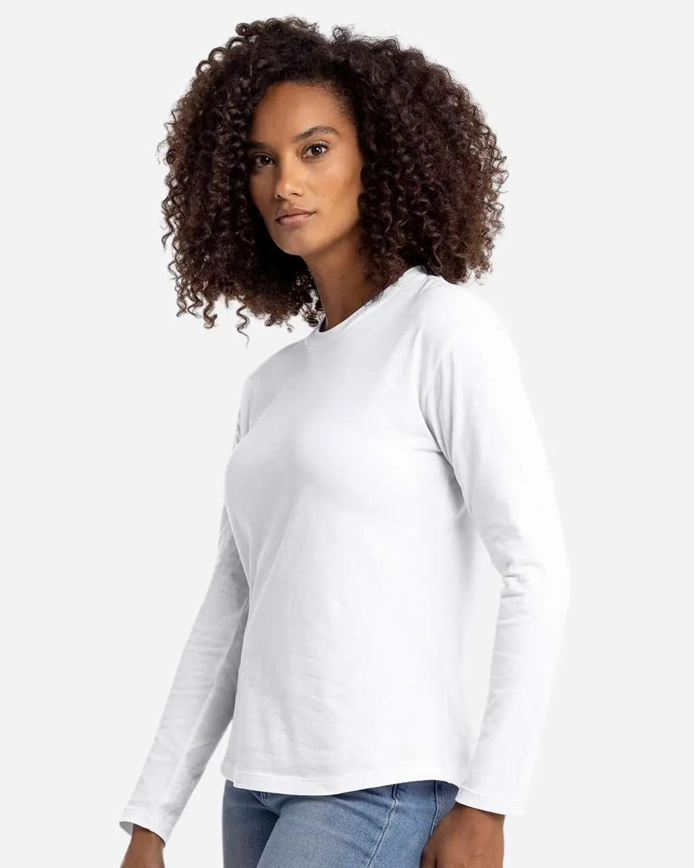 Women's Cotton Relaxed Long Sleeve T-Shirt - 3911 - Image 2