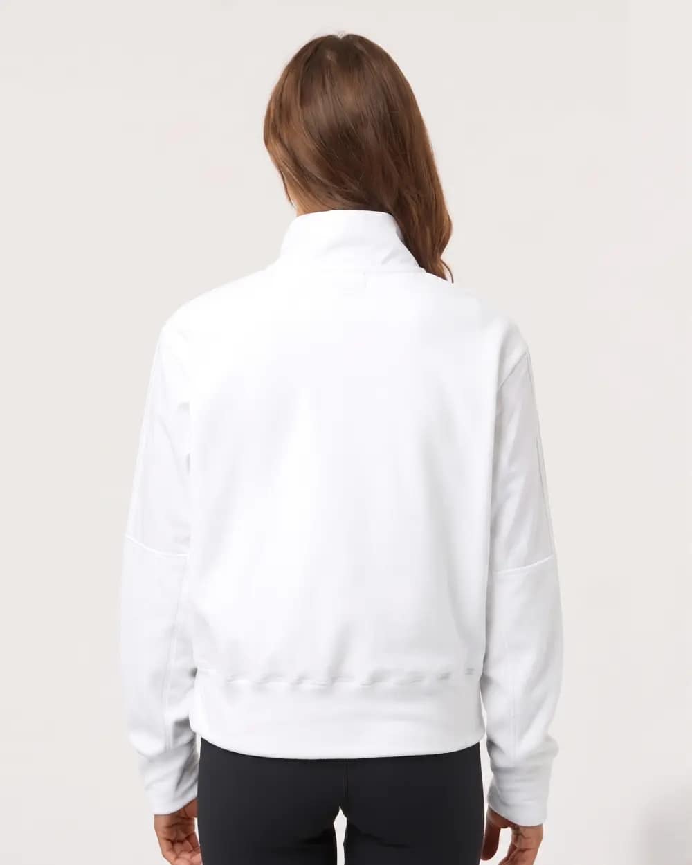 Women's Fleece Quarter-Zip Pullover - A601 - Image 3