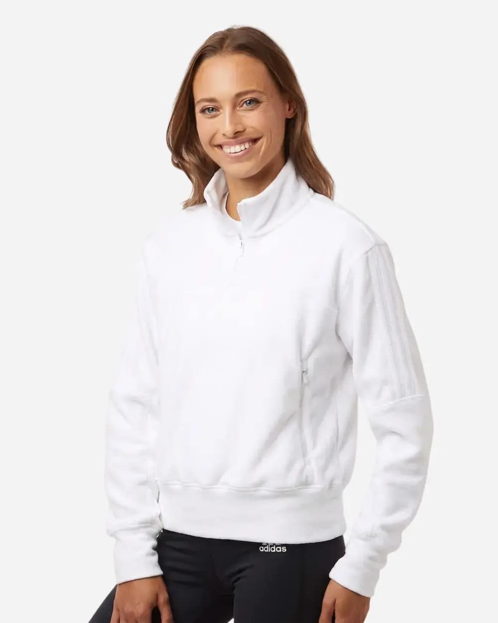 Women's Fleece Quarter-Zip Pullover - A601 - Image 2