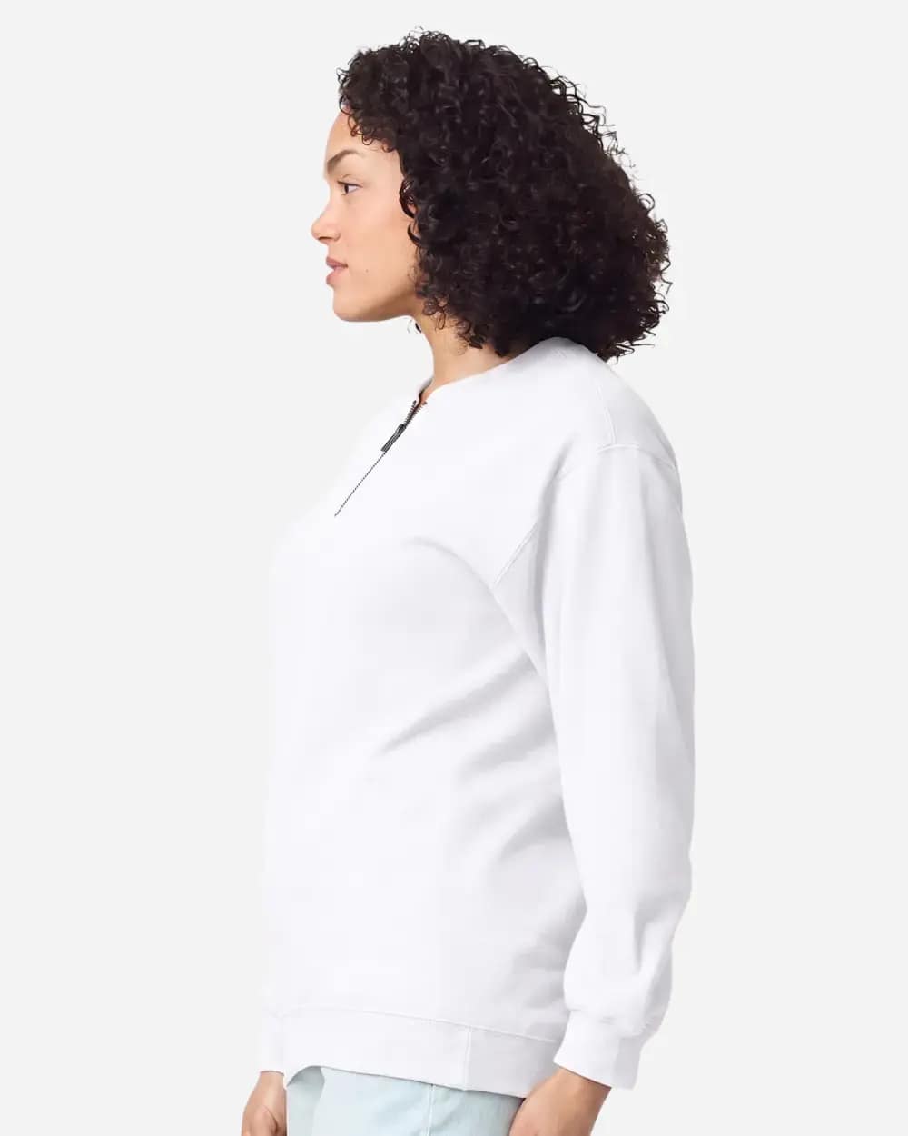 Unisex Softstyle® Midweight 1/4 Zip Sweatshirt - SF008 - Image 2