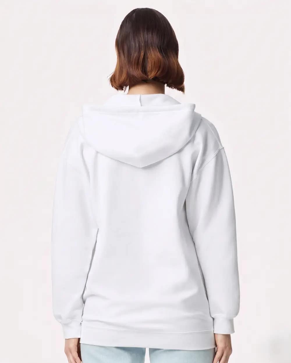 Unisex Softstyle® Full-Zip Hooded Sweatshirt - SF600 - Image 3