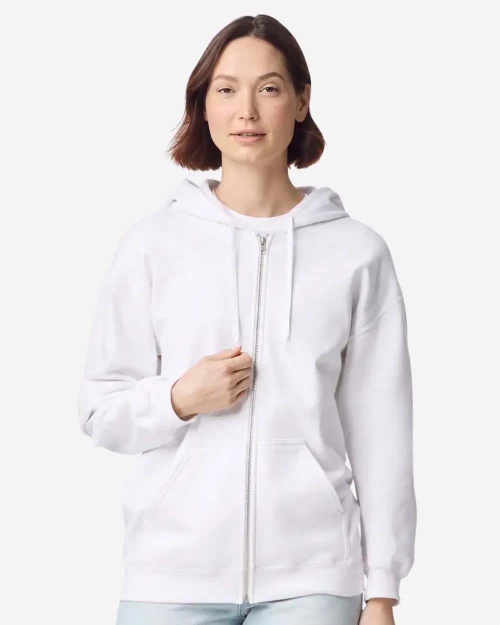 Unisex Softstyle® Full-Zip Hooded Sweatshirt - SF600