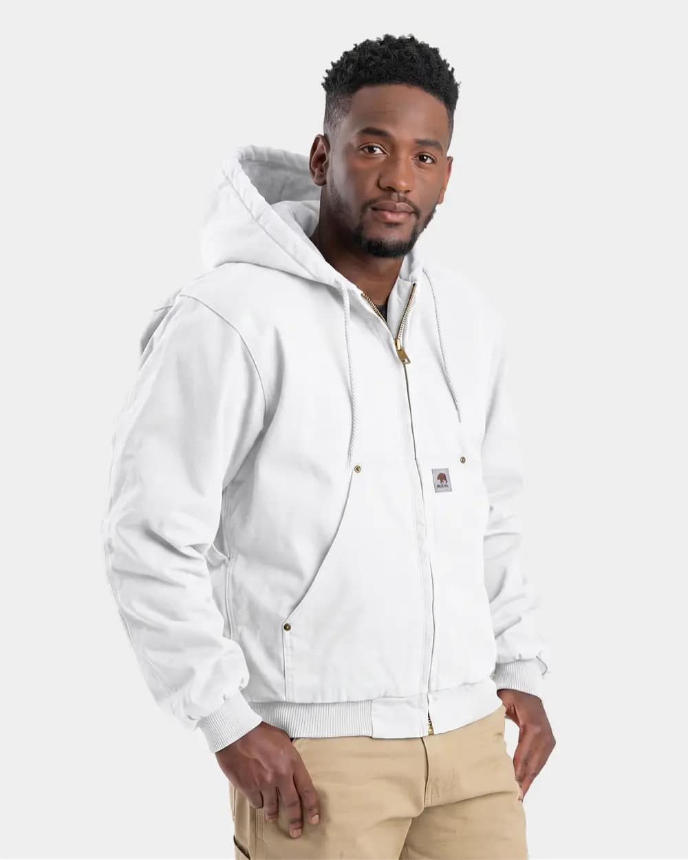 Men's Heartland Washed Cotton Duck Hooded Jacket - HJ375