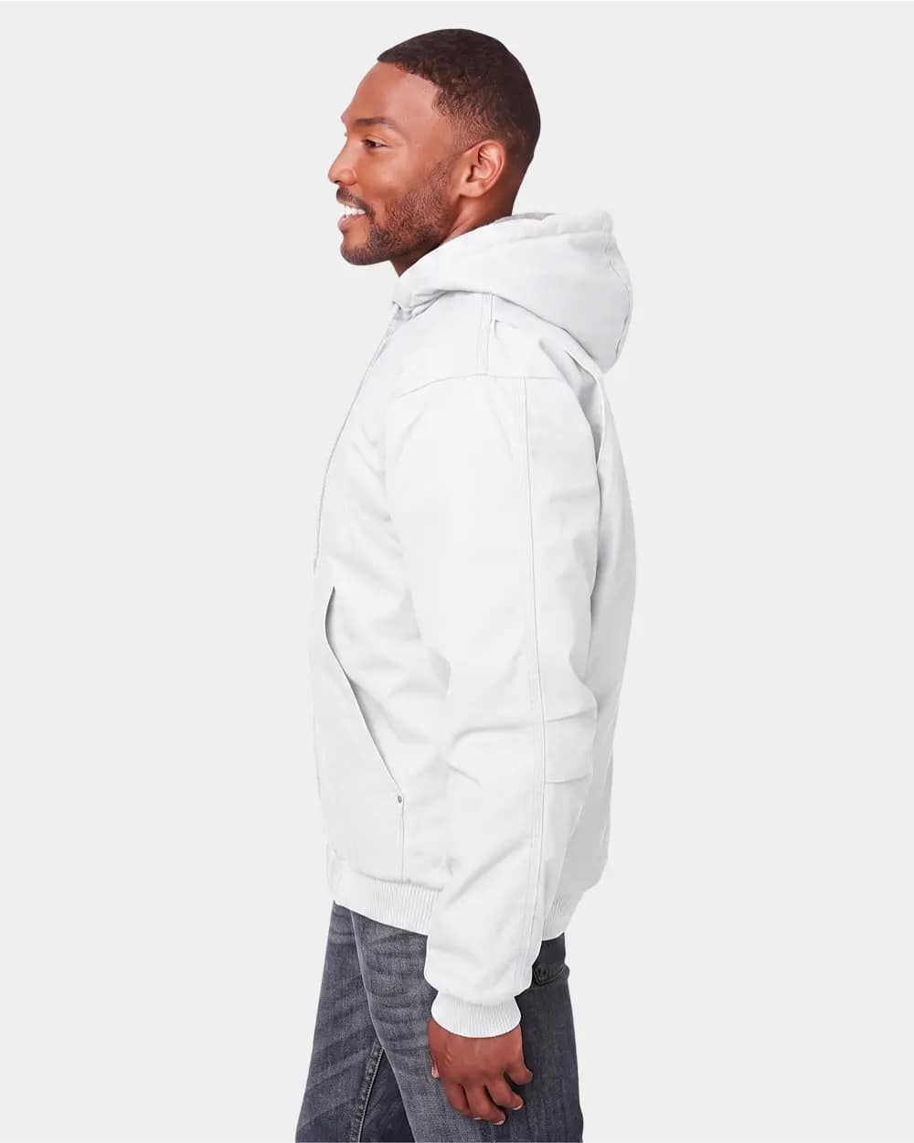 Men's Heartland Washed Cotton Duck Hooded Jacket - HJ375 - Image 2