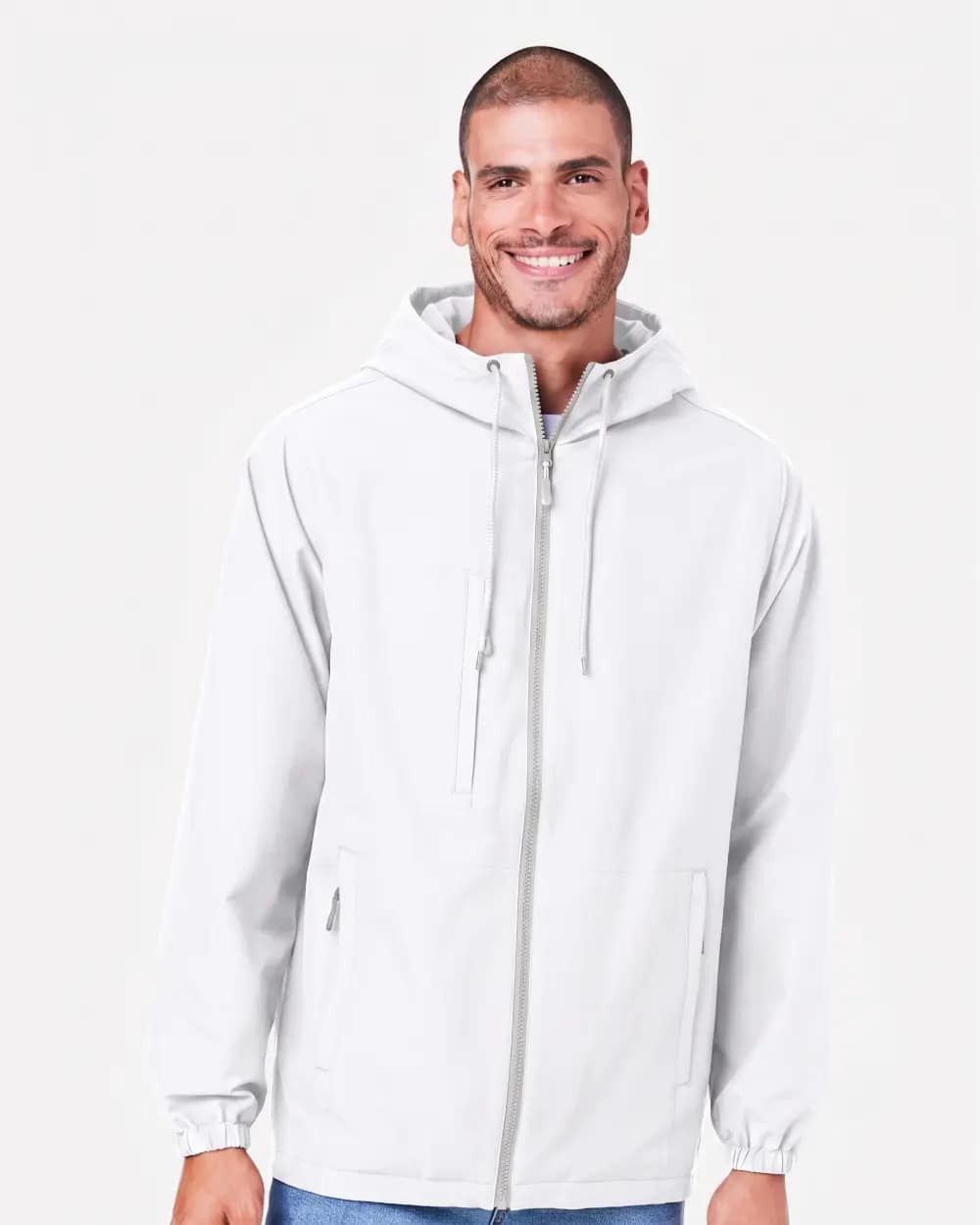 Unisex Flex Twill Hooded Jacket - M73