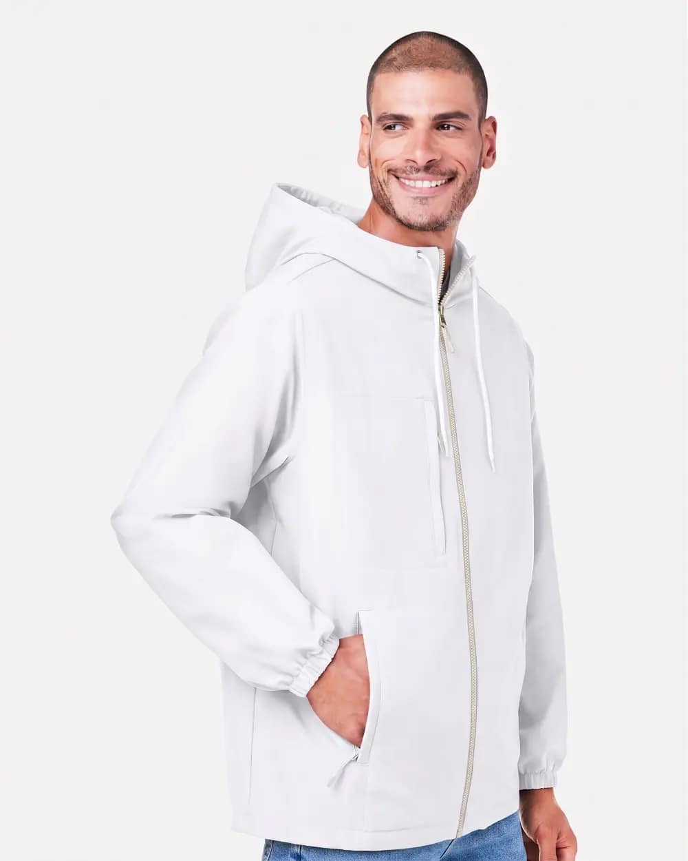 Unisex Flex Twill Hooded Jacket - M73 - Image 2