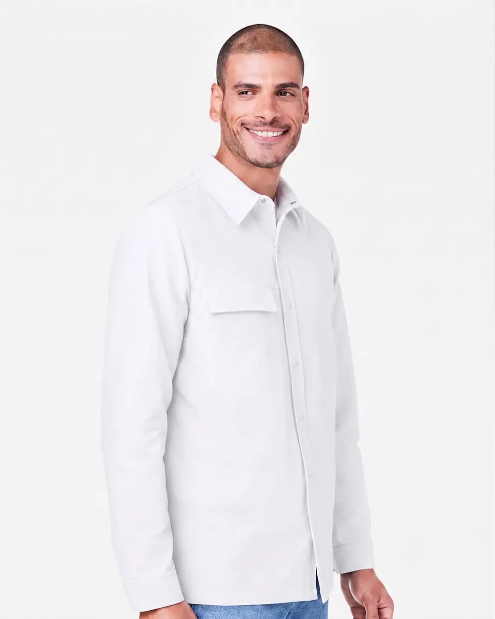 Unisex Flex Twill Overshirt Jacket - M72 - Image 2