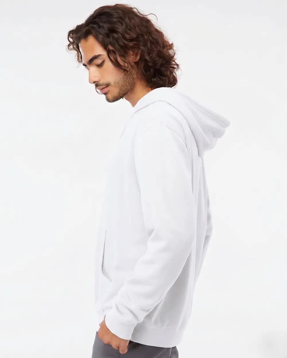Unisex Midweight Pigment-Dyed Hooded Sweatshirt - PRM4500 - Image 2